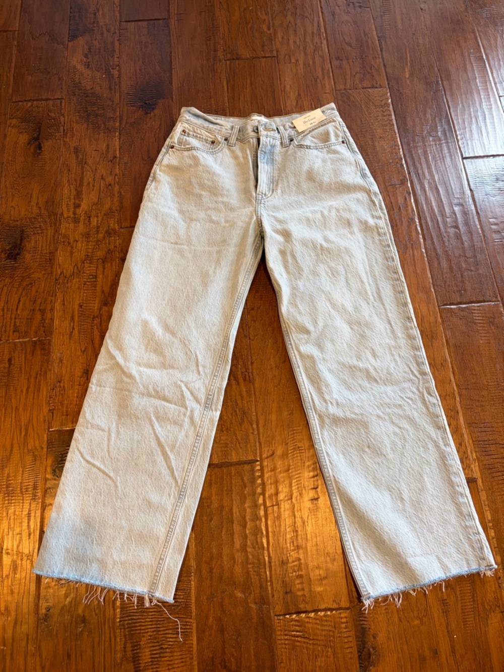 Abercrombie & Fitch Light Blue High-Rise Loose Jeans